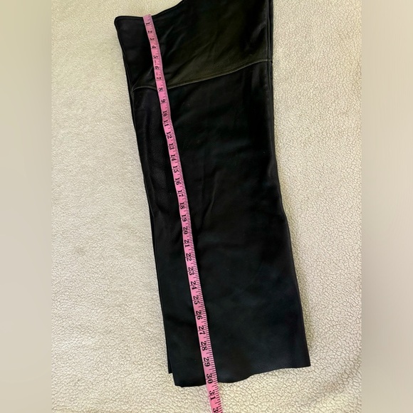 Wilson’s Leather XL motorcycle leather chaps zipped, snaps, lace up, buckle - Picture 9 of 10